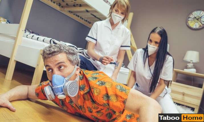 FakeHostel Stuck Between Two Nurses